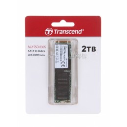 Твердотельный диск 2TB Transcend MTS830, M.2 2280, SATA, 3D TLC, with DRAM [R/W - 560/520 MB/s]